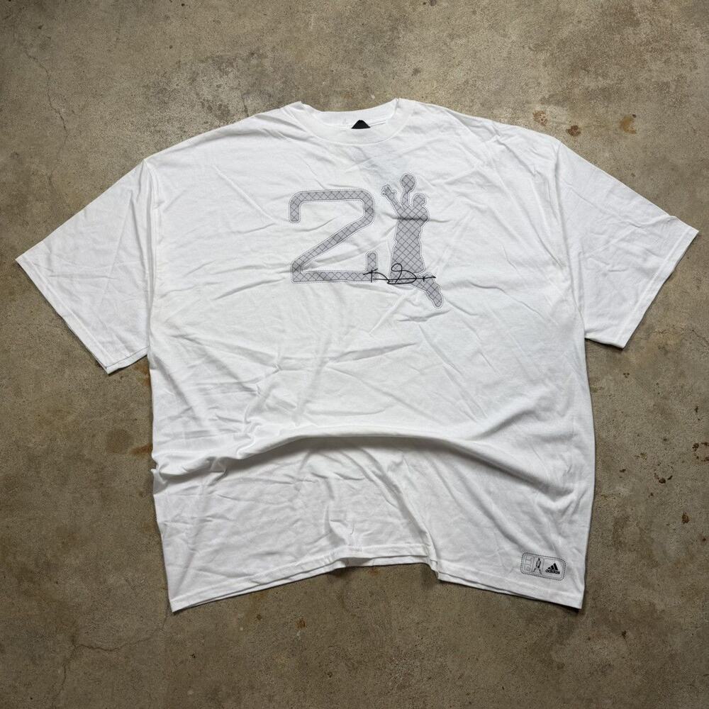 VTG Y2K DS White Adidas Kevin Garnett Basketball Shirt Size 3XL